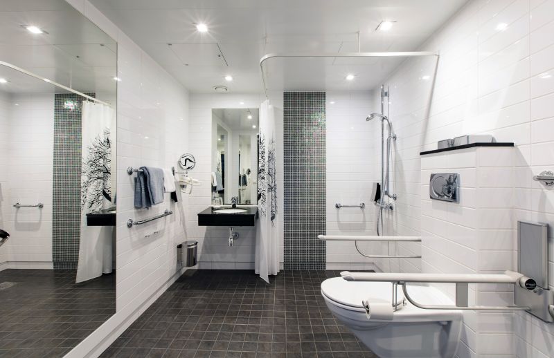Walk-in Shower with Floating Vanity